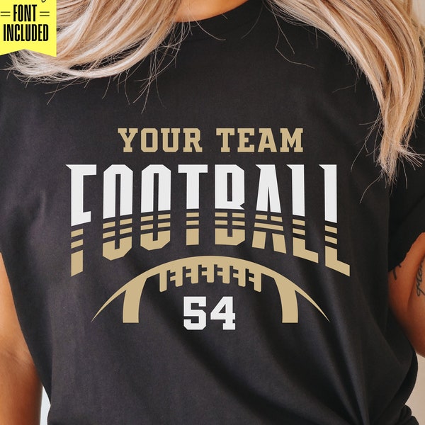 Football Team Template Svg, Football Shirt Design, Dxf Png Eps, Silhouette Studio, Football Lace, Digital Cut File for Cricut, Football Logo