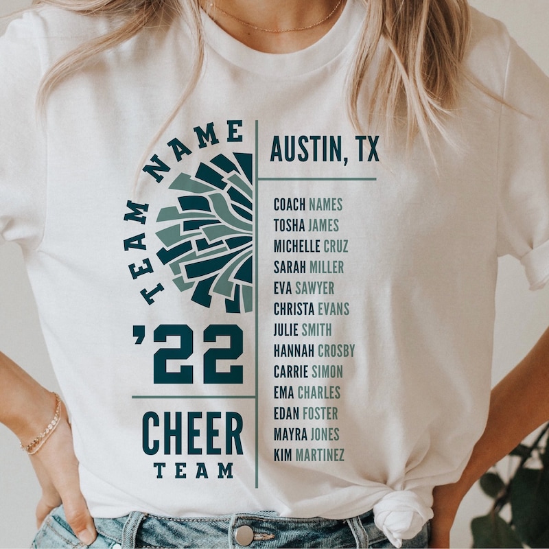 Cheer Roster Template Png - Etsy