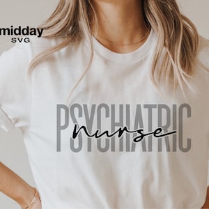 Psychiatrische Krankenschwester, Png Dxf Eps, Psychiatrische Krankenschwester, Cricut, Psych Nurse, Silhouette, digitaler Download, Sublimation, Psychiatrische Krankenpflege
