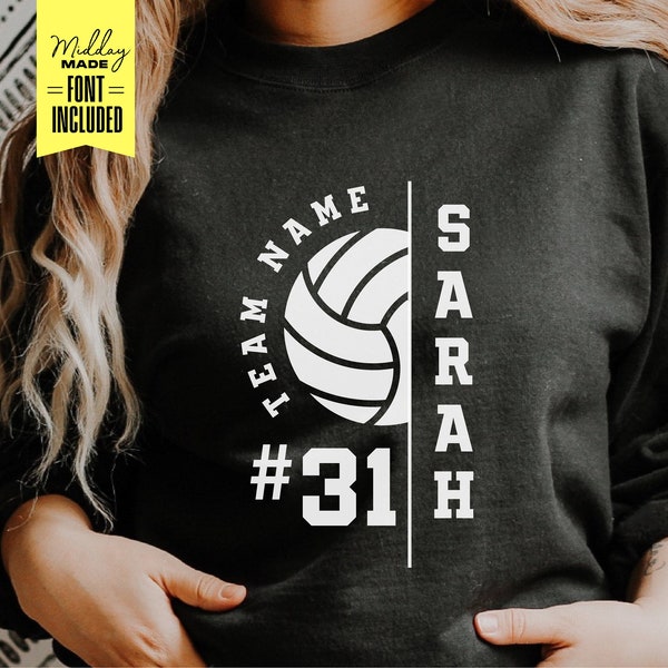 Volleyball Team svg, Personalized Template, Volleyball mom Png, Volleyball shirt svg, Cut File, Iron On, Cricut, Volleyball player svg