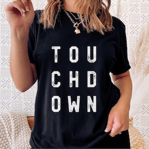 Touchdown svg, futebol svg, camisa de futebol svg, futebol svg feminino, arquivos svg de futebol, designs svg de futebol, arquivos svg de futebol para Cricut