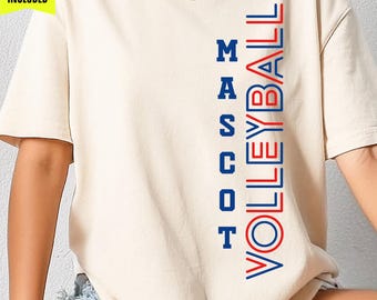Volleyball Team SVG, Mascot Design (Digital Download)