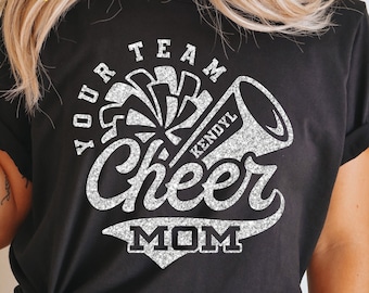 Cheer Mom Svg, Dxf Eps Png, Megaphone Svg, Pom Pom Svg, Pompom, Cheer Cone, Cricut Cut Files, Silhouette, Sublimation, Cheerleader Team