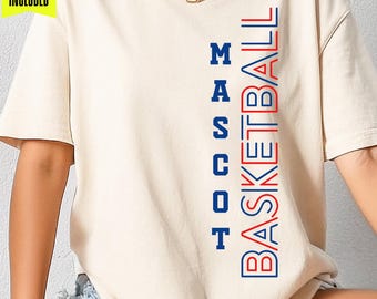 Basketball Team Mascot (svg, png, dxf, eps) (Digital Download)