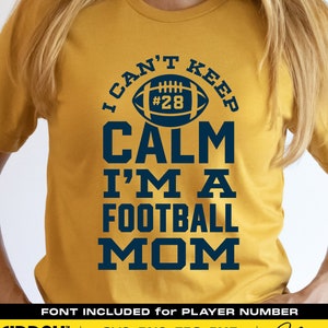 Não consigo manter a calma, Football Mom Svg, Png Dxf Eps Ai, Camisa do time Football Mom, Design para Tumbler, Moletom, Svg para Cricut, Silhueta,