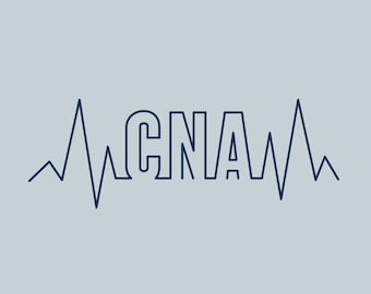 CNA Herzschlag SVG, Pflegehelferin Schnittdatei (Digitaler Download)