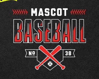 Home Plate Baseball Team SVG-Vorlage mit Schrift (digitaler Download)