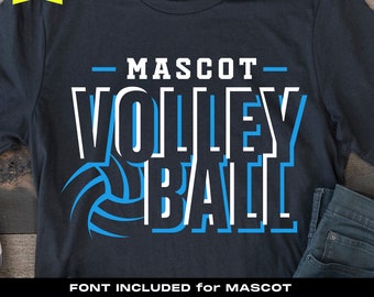 Archivo SVG, PNG y Cricut del equipo de voleibol (descarga digital)
