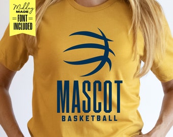 Basketball Team SVG: Mascot Design, Team Shirts (Digital Download)