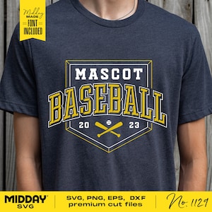 Baseball Team Logo, SVG Png Dxf Eps, Team Vorlage, Baseball SVG Png, Home Plate, Team Banner, Cricut geschnitten Datei, Silhouette, digitaler Download