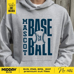 Baseball Team Template, Svg Png, Eps Dxf, Baseball Mom or Dad, Cricut Cut File, Baseball Logo, Team Shirts, Customizable, Silhouette,