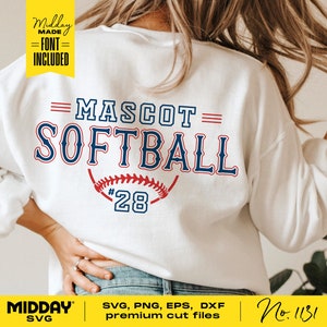 Softball Team Vorlage, SVG Png Dxf Eps, Team Shirts, Softball Team Logo SVG, Cricut Cut Datei, Silhouette, Softball Team svg, svg für Mama