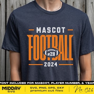 Football Team Template Svg, Png Dxf Eps, Football Svg Files For Cricut, Svg for Shirts, Football Svg Png, Silhouette, Sublimation