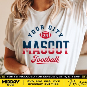 Football Team Template Svg, Png Dxf Eps, Football Svg Files For Cricut, Svg for Shirts, Football Svg Png, Silhouette, Sublimation