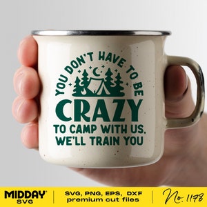 Verrückte Camping Freunde svg, lustige Camp Crew png, Camper Dekor, Lagerfeuer Feuerstelle Zeichen, Camp Life Bucket Design, Camper Camping SVG Png, Cricut