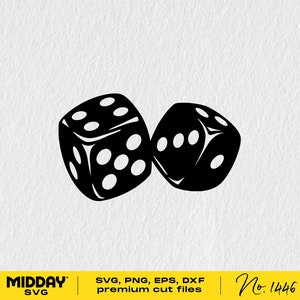 Würfel-Svg-Png, Spielabend-Svg, Würfel-Svg für Cricut, Silhouette, Sublimation, Würfel-Box-Svg, Rollin With Dice