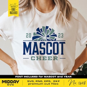 Cheer Team Template, Svg Png Dxf Eps, Cheerleader Team Shirts, Cheer Coach, Cheerleading Team, Cricut, Silhouette, Cheer team shirts
