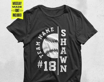 Baseball Team Svg Png, Baseball Player Template, Ai Eps Svg Png Dxf, Baseball Mom svg, Baseball Shirt svg, Cut File, Cricut, Silhouette