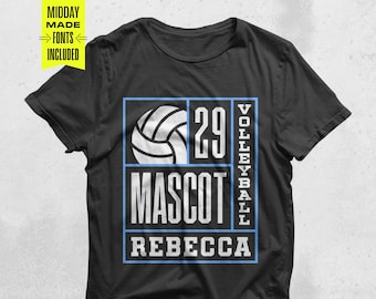 Personalized Volleyball Team SVG, PNG, Cut File (Digital Download)