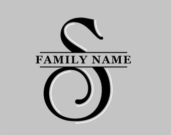 Download Men S Split Monogram Etsy
