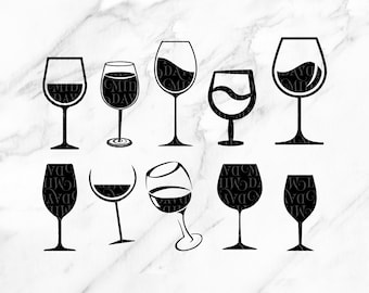 Wine Glass svg, wine glass with heel svg, wine glasses svg, wine glasses svg, Cut File svg, eps, dxf, png, Silhouette, Cricut, Download