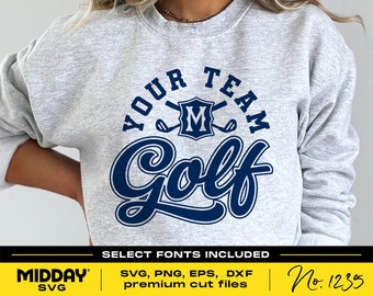 Szablon pliku SVG zespołu golfowego (do pobrania cyfrowego)