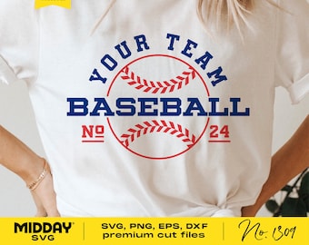 Baseball Team SVG, Custom Shirt Design (Digital Download)