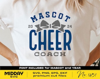 Cheer Coach SVG PNG, Team Template (Digital Download)