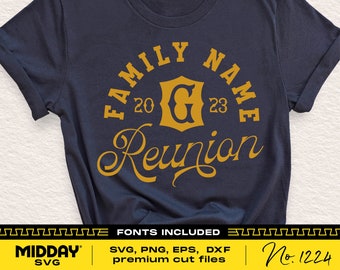 Family Reunion SVG, Family Name Sign Template (Digital Download)