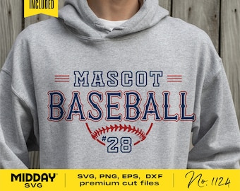 Baseball Team SVG Template, Cricut Silhouette Cut File (Digital Download)