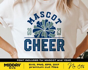 Cheer SVG, Cheerleader Team Template (Digital File)