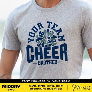 Cheer Brother Svg, Dxf Eps Png, Pom Pom Svg, Pompom, Cheer Brother