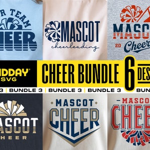 Cheer Bundle 3 Svg, Png Dxf Eps, Cheerleader Bundle, Cheerleading, Cricut Cut Files, Silhouette, Cheer Team Bundle, Cheer Team Shirt Bundle