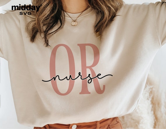 OR Nurse SVG, Nurse Shirt PNG, Cricut Silhouette Cut File (Digital Download)