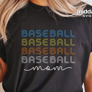 Baseball Mom SVG, Png Dxf Eps, Baseball Mom Shirt, Baseball geschnitten Dateien, Cricut, Silhouette, Aufkleber für Hut, Sweatshirt, Becher, Tasche, Digital