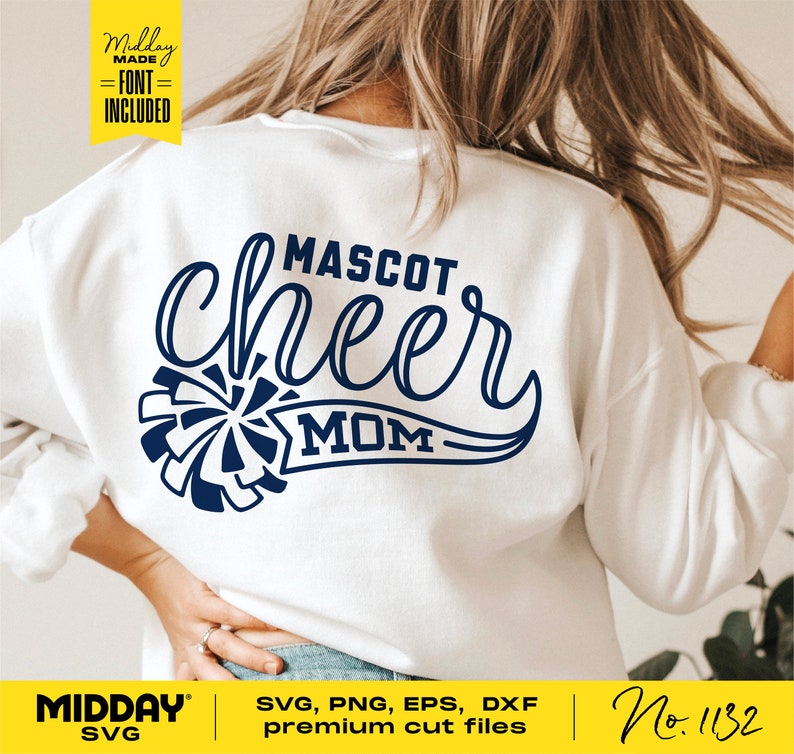 Cheer Mom Svg Png Dxf Eps Ai Cheerleader Mom Shirt Team Etsy