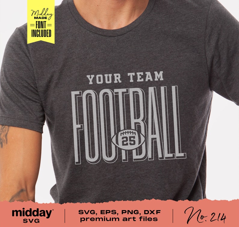 Football Template Svg Png Dxf Eps Football Team Shirts - Etsy