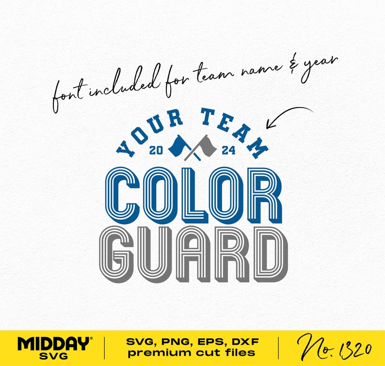 Color Guard Team (svg, Png, Eps, Dxf) Cut File (digital Download) - Etsy