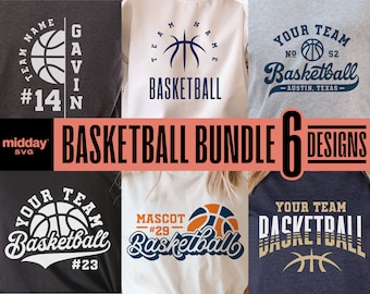 Basketball Team SVG Bundle, Shirt Logo Template (Digital Download)