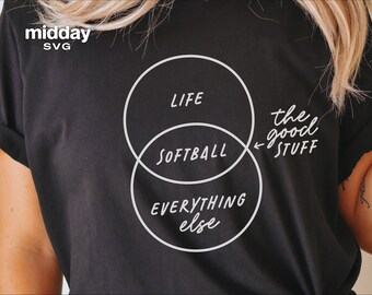 Funny Softball SVG, Life Saying, Cricut Silhouette Cut File (Digital Download)