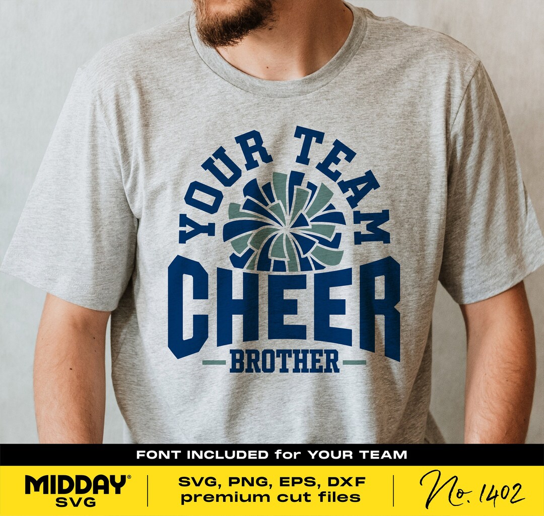 Cheer Brother Svg, Dxf Eps Png, Pom Pom Svg, Pompom, Cheer Brother