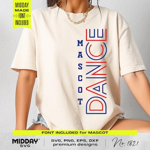 Retro-inspirado dança Svg Png, modelo de equipe, modelo personalizável DIY de equipe de dança, camisetas de treinador de dança, equipe de dança SVG Png, Svg para Cricut