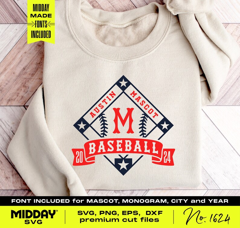 Baseball Svg Png, Baseball Diamond Svg, Team Template with font for team name.