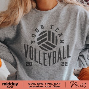 Volleyball Svg, Volleyball Team Template, Svg Png Dxf Eps, Volleyball ...
