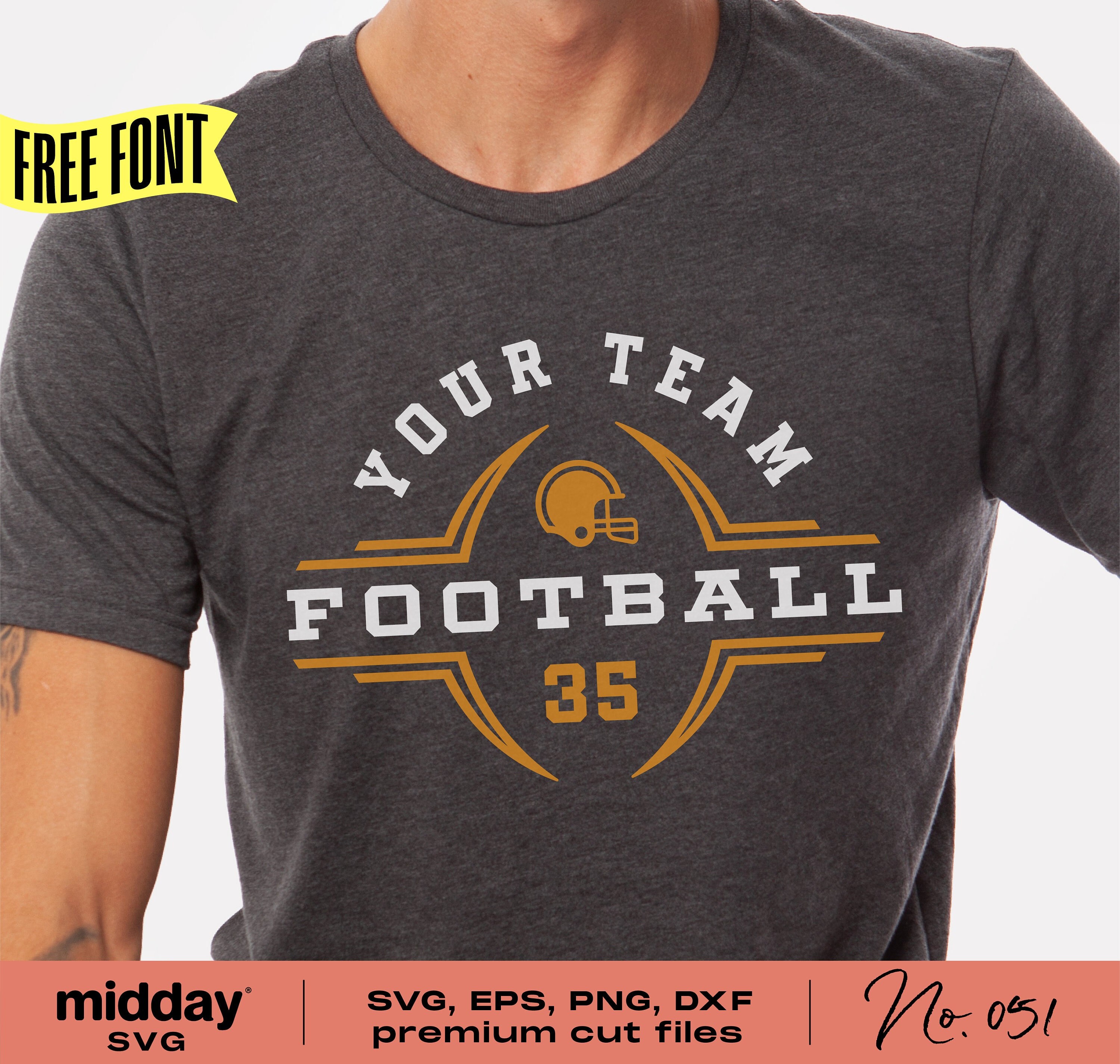 Football Team Shirt Svg Png Dxf Eps Team Template Cricut Etsy