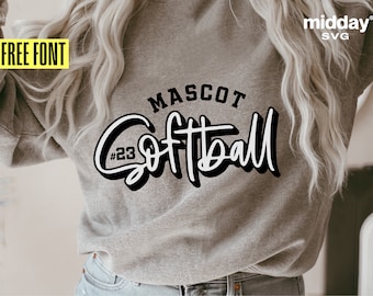 Softball Mom SVG, Cricut Cut File, Silhouette, Sublimation (Digital Download)