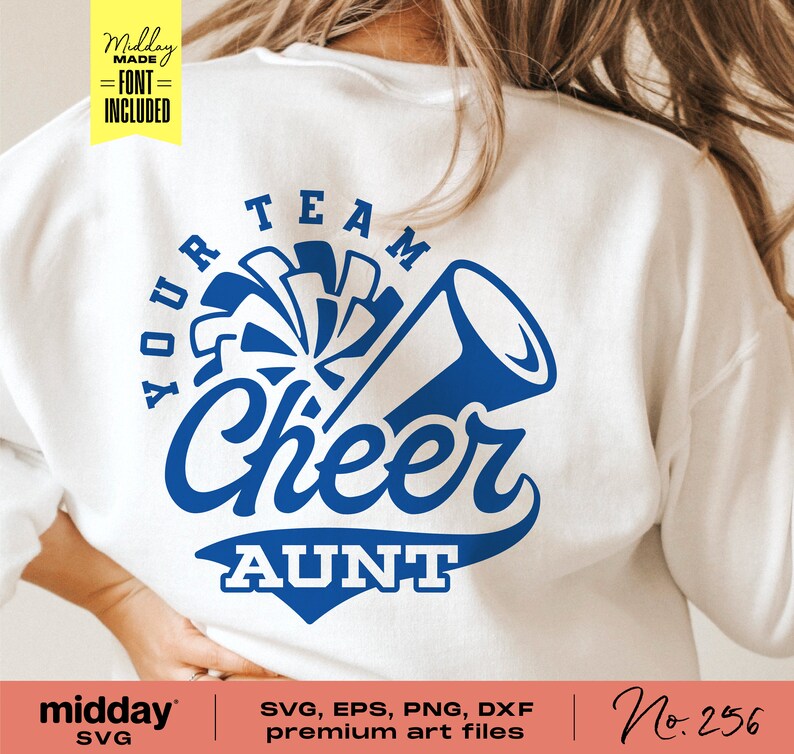 Cheer Aunt Svg Png Dxf Eps Cheerleader Aunt Shirt Megaphone Etsy