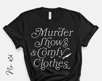 SVG de ropa cómoda para programas de asesinatos, diseño de fan de crímenes reales (descarga digital)
