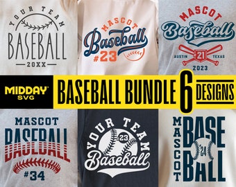 Baseball Bundle Files Svg, Png Dxf Eps, Team Template Svg, Baseball Team Shirts, Baseball Bundle Svg, Cricut, Silhouette, Baseball Mom