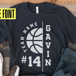 Basketbalteam SVG, speler sjabloon, Ai EPS SVG PNG DXF, basketbal moeder SVG, basketbal shirt SVG, cut-bestand, opstrijkbare, Cricut, silhouet